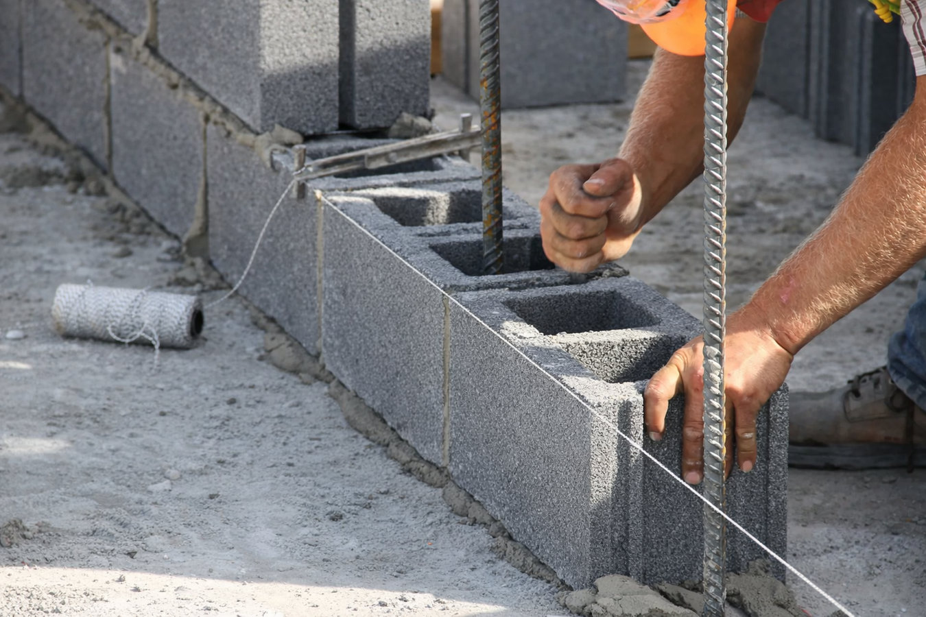 Foundation block wall installation in Marco Island, FL
